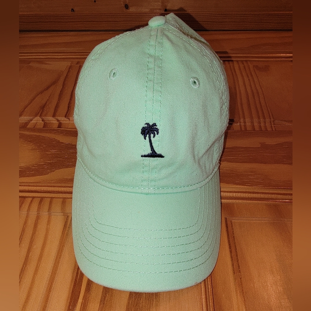 Palm Tree Baseball Cap Mint Green